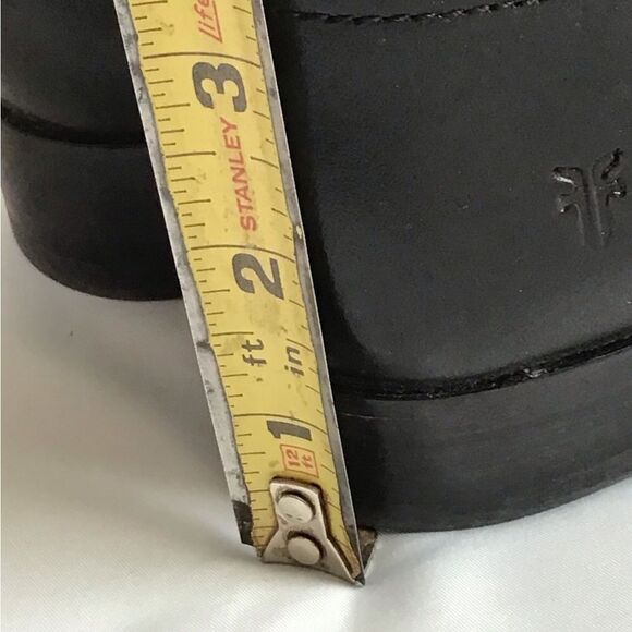 Frye Melissa Button 2 Black Leather Knee High Boots Riding Boots Size 7 - Picture 15 of 16